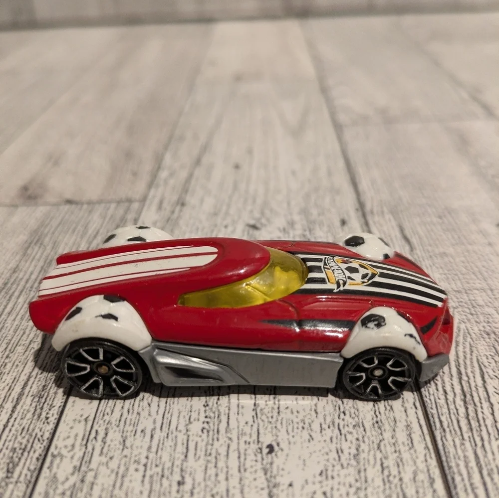 Hot Wheels bright red